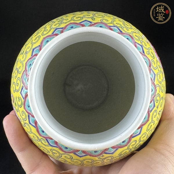 古玩民國粉彩蓋瓶真品鑒賞圖