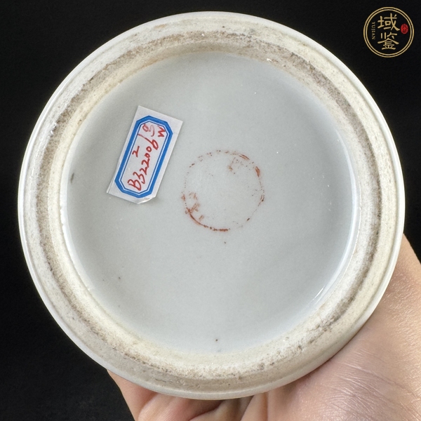 古玩陶瓷民國粉彩蓋瓶真品鑒賞圖