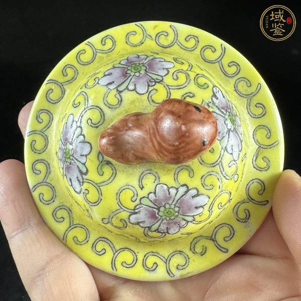 古玩陶瓷民國粉彩蓋瓶真品鑒賞圖