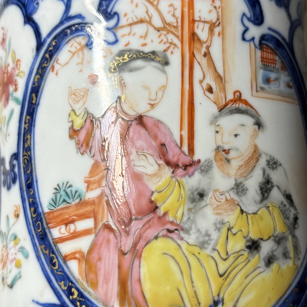 古玩陶瓷青花加彩馬克杯拍賣,當前價格1300元