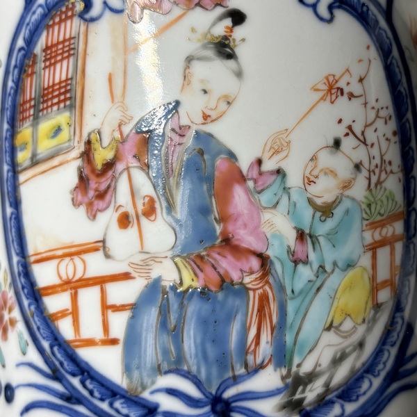 古玩陶瓷青花加彩馬克杯拍賣,當前價格1300元