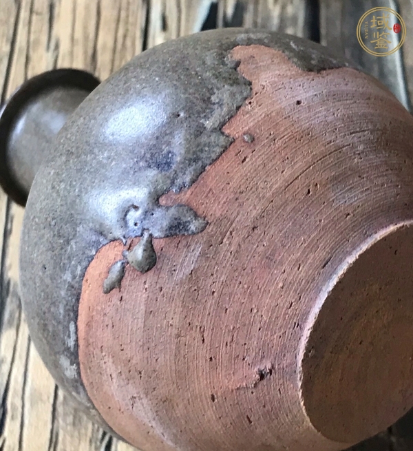 古玩洪塘窯褐釉瓶真品鑒賞圖