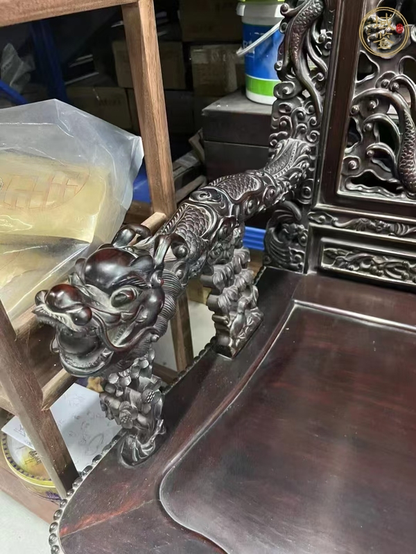 古玩雜項太獅椅二椅一幾真品鑒賞圖