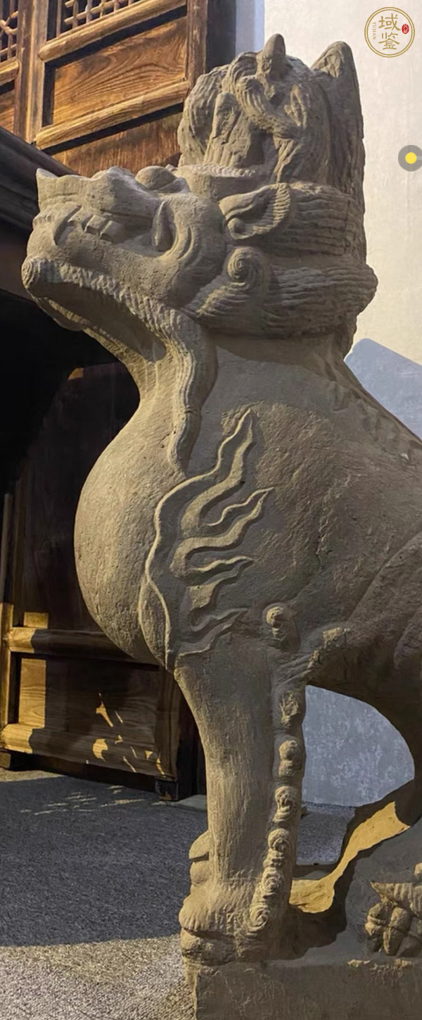 古玩雜項石雕瑞獸真品鑒賞圖
