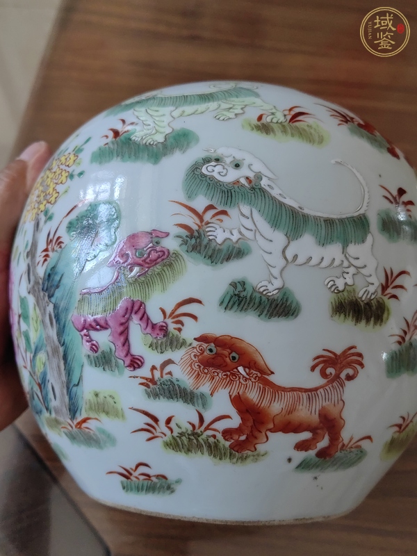 古玩陶瓷粉彩罐真品鑒賞圖
