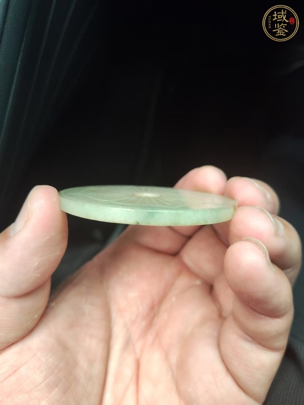 古玩玉器翡翠玉璧真品鑒賞圖