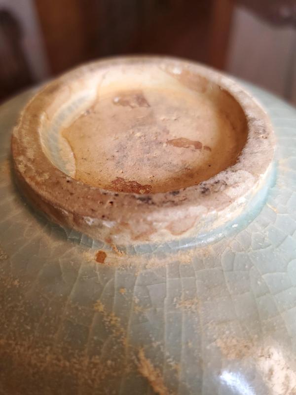 古玩陶瓷元 龍泉青瓷花卉紋碗拍賣，當前價格850元