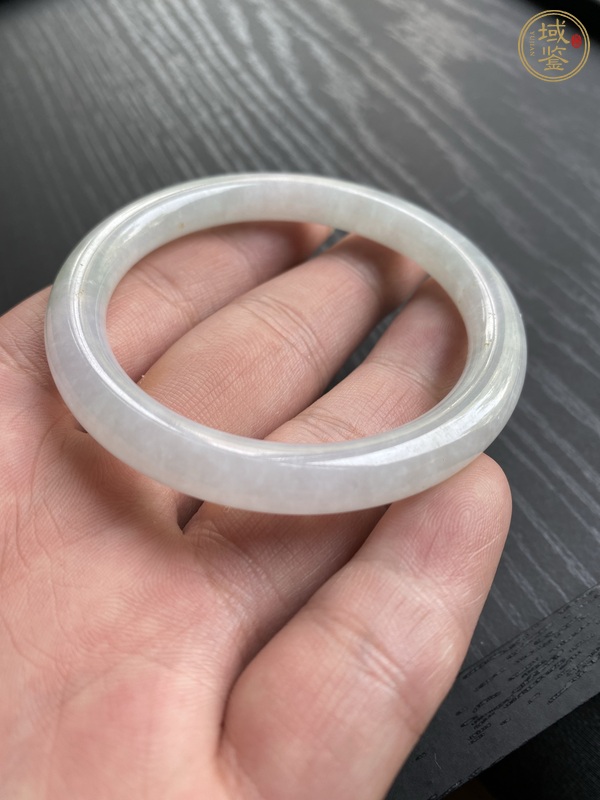 古玩玉器天然翡翠手鐲真品鑒賞圖