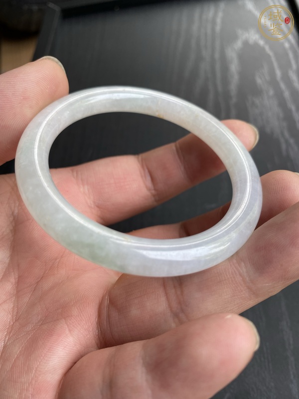 古玩玉器天然翡翠手鐲真品鑒賞圖