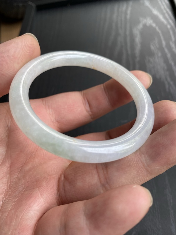 古玩玉器清代冰糯天然翡翠手鐲拍賣,當前價格15000元