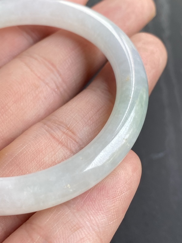 古玩玉器清代冰糯天然翡翠手鐲拍賣,當前價格15000元
