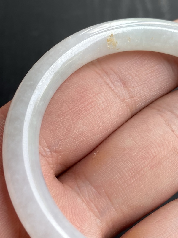 古玩玉器清代冰糯天然翡翠手鐲拍賣,當前價格15000元