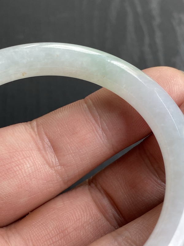 古玩玉器清代冰糯天然翡翠手鐲拍賣,當前價格15000元