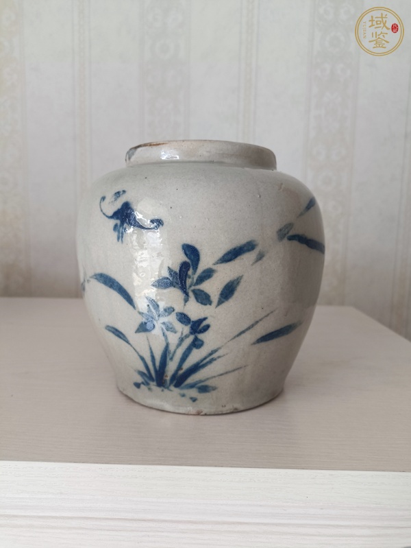 古玩花蝶紋罐真品鑒賞圖