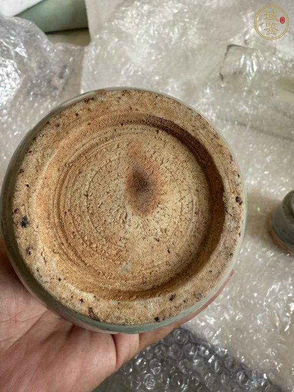 古玩陶瓷將樂窯青釉執壺真品鑒賞圖