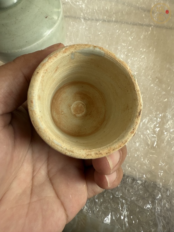 古玩陶瓷將樂窯青釉執壺真品鑒賞圖