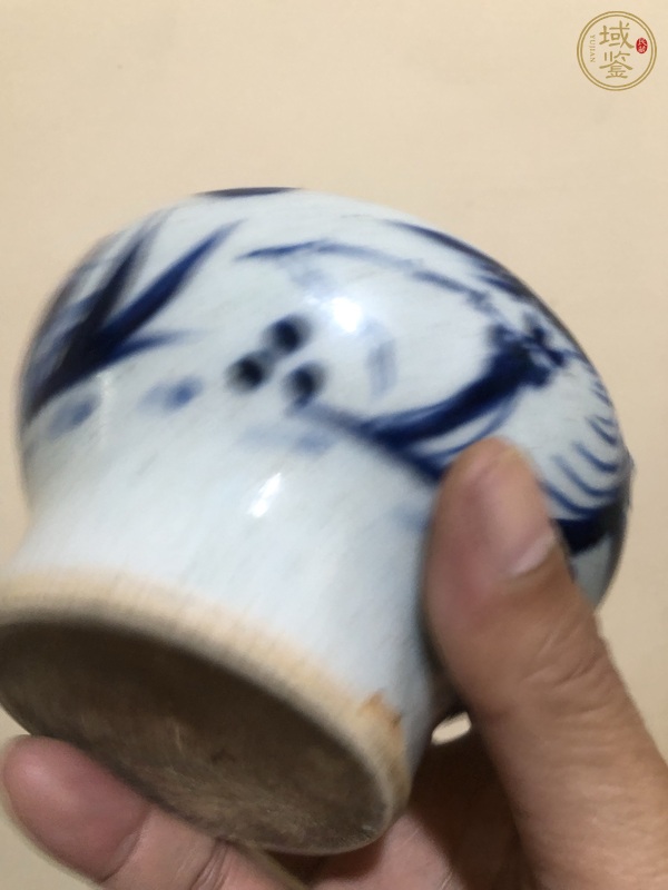 古玩陶瓷青花臼真品鑒賞圖