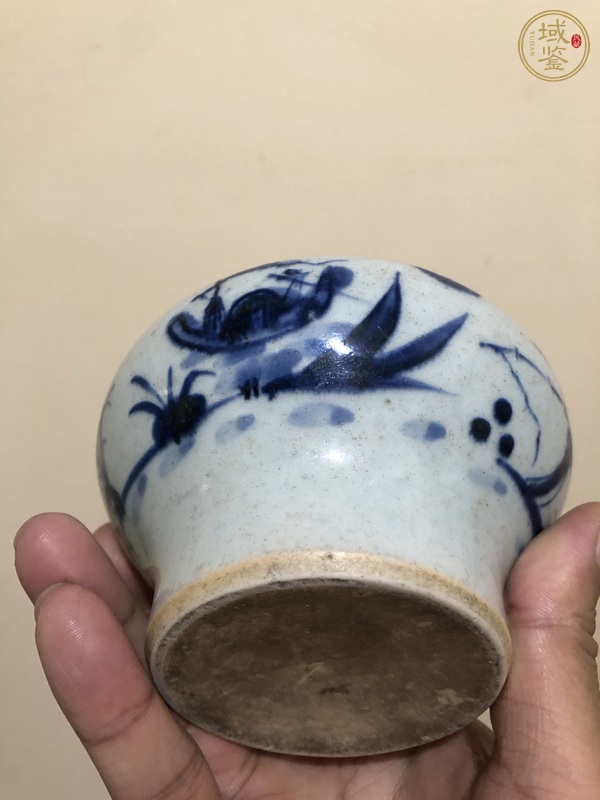 古玩陶瓷青花臼真品鑒賞圖