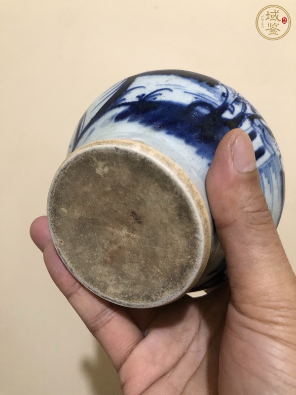 古玩陶瓷青花臼真品鑒賞圖