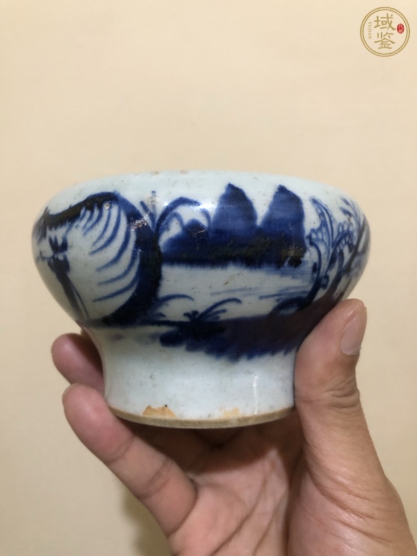 古玩陶瓷青花臼真品鑒賞圖