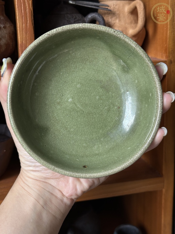 古玩漳州窯綠釉壺承真品鑒賞圖