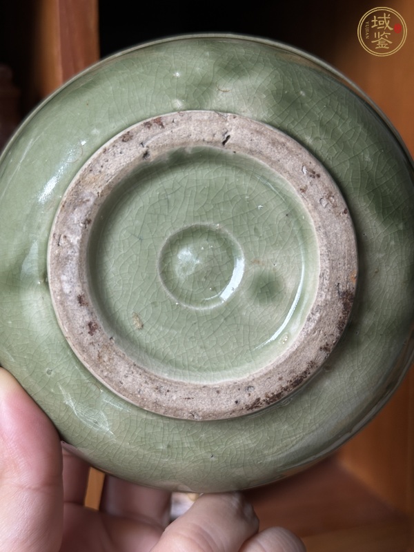 古玩陶瓷漳州窯綠釉壺承真品鑒賞圖