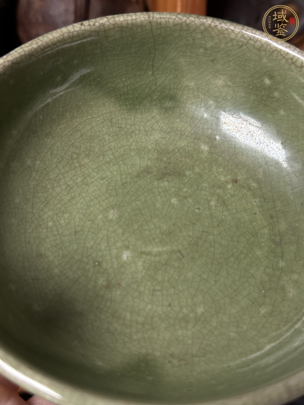 古玩陶瓷漳州窯綠釉壺承真品鑒賞圖