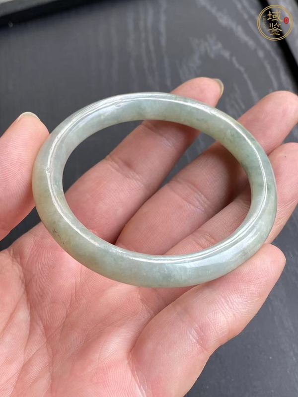 古玩玉器天然翡翠手鐲真品鑒賞圖