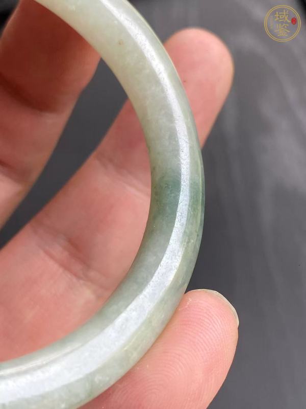 古玩玉器天然翡翠手鐲真品鑒賞圖