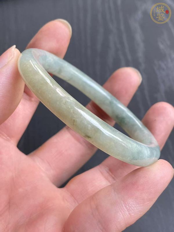 古玩玉器天然翡翠手鐲真品鑒賞圖