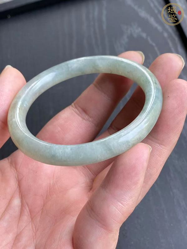 古玩玉器天然翡翠手鐲真品鑒賞圖