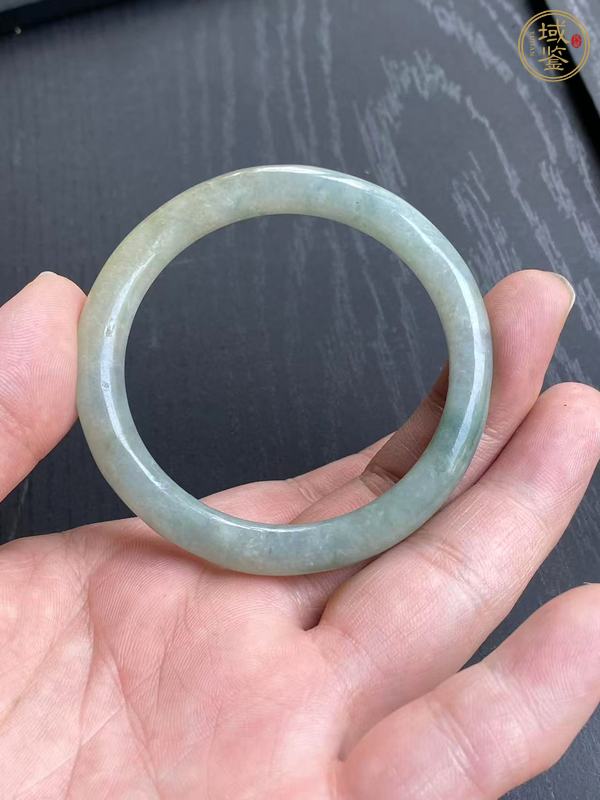古玩玉器天然翡翠手鐲真品鑒賞圖