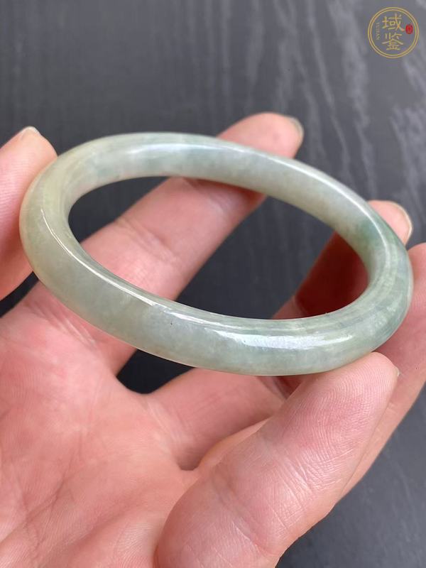 古玩玉器天然翡翠手鐲真品鑒賞圖