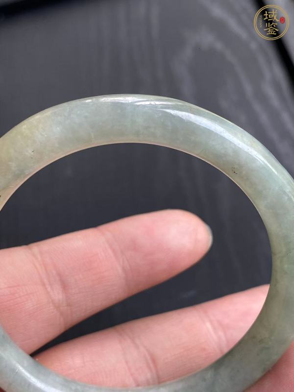 古玩玉器天然翡翠手鐲真品鑒賞圖