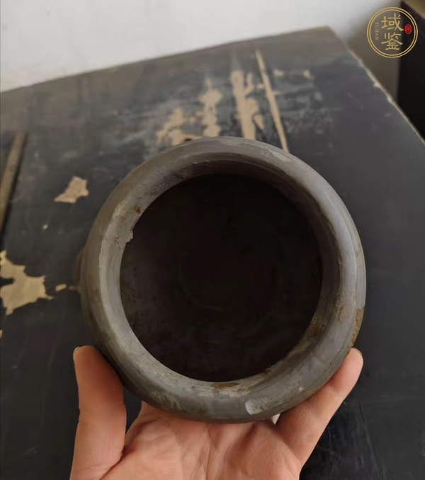 古玩陶瓷灰陶三足爐真品鑒賞圖