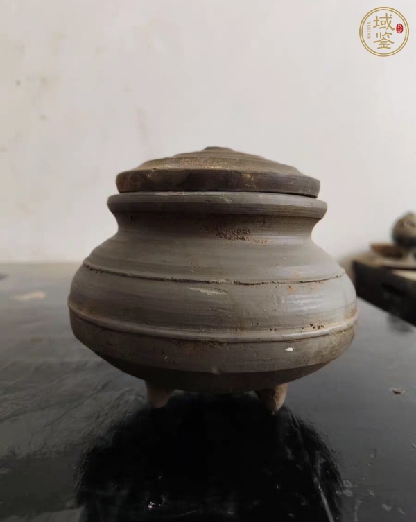 古玩陶瓷灰陶三足爐真品鑒賞圖