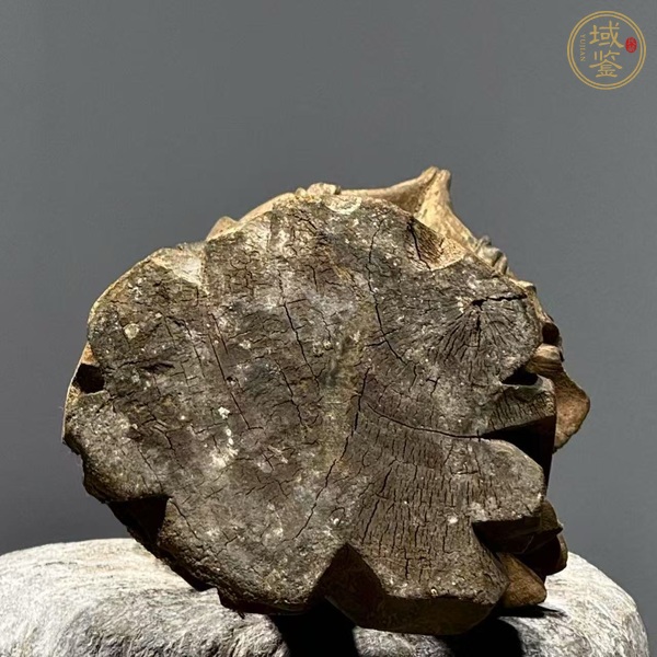 古玩雜項木雕站像善財童子真品鑒賞圖