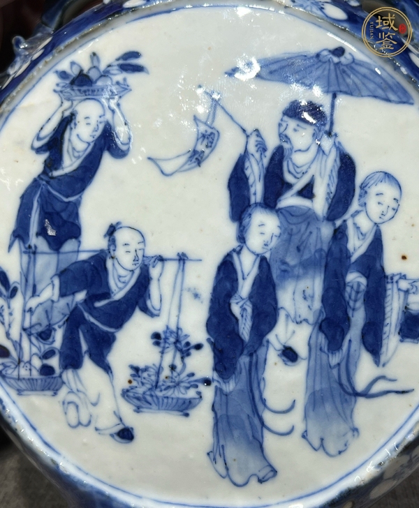 古玩陶瓷青花抱月瓶真品鑒賞圖