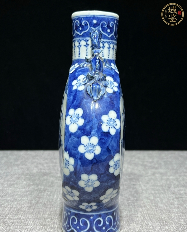古玩陶瓷青花抱月瓶真品鑒賞圖