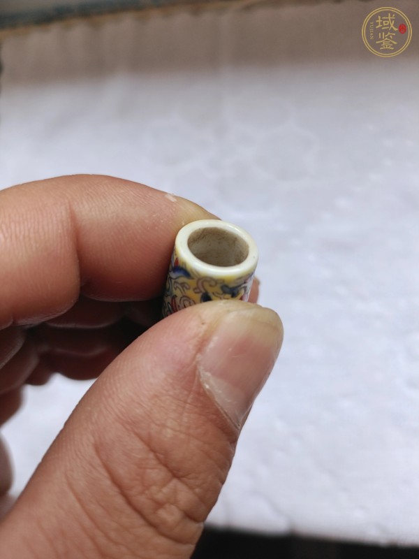 古玩陶瓷創匯 粉彩龍穿花毛筆真品鑒賞圖
