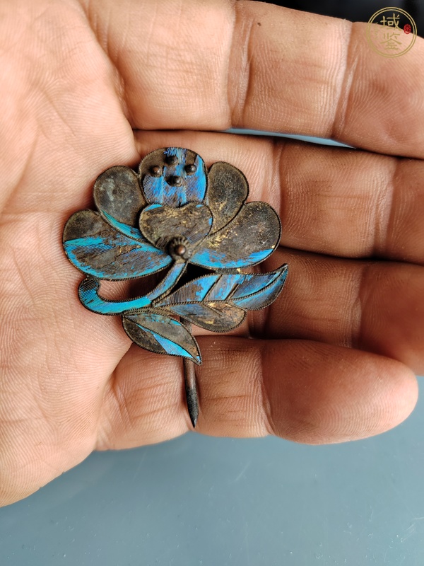 古玩雜項點翠飾件真品鑒賞圖