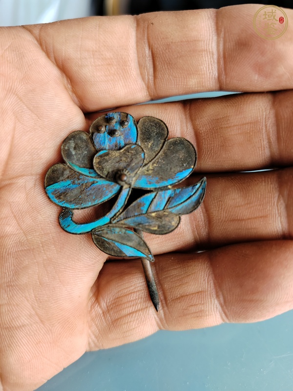 古玩雜項點翠飾件真品鑒賞圖