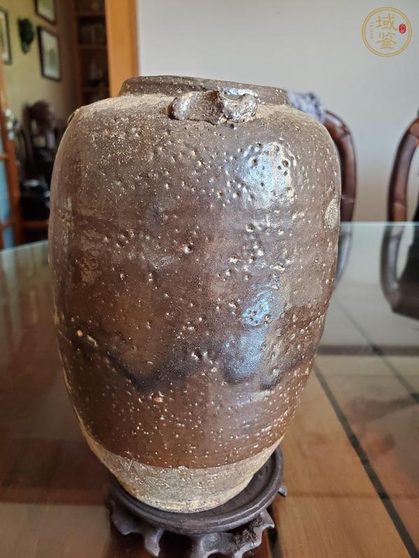 古玩陶瓷西壩窯褐釉罐真品鑒賞圖