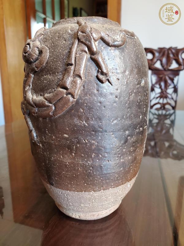 古玩陶瓷西壩窯褐釉罐真品鑒賞圖