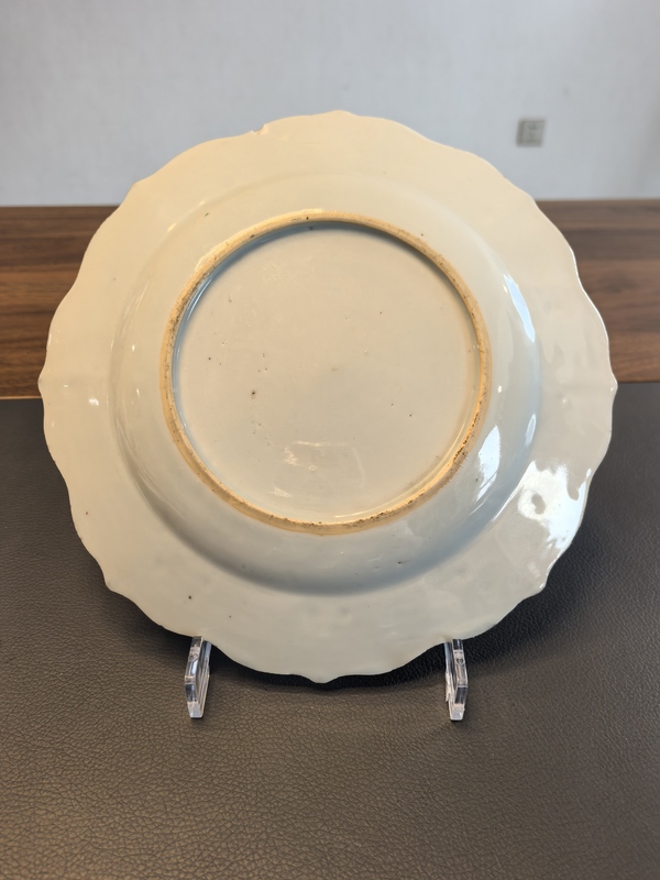古玩陶瓷雍正粉彩折枝花卉紋花口盤拍賣，當前價格2680元