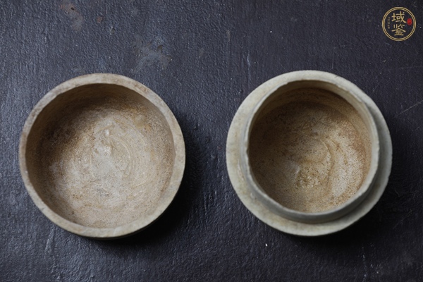 古玩陶瓷青白釉粉盒真品鑒賞圖