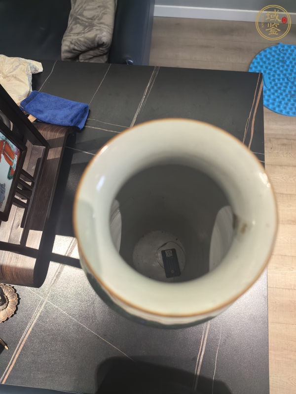 古玩陶瓷青花五彩人物故事紋筒瓶真品鑒賞圖