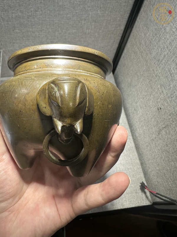 古玩銅器銅爐真品鑒賞圖