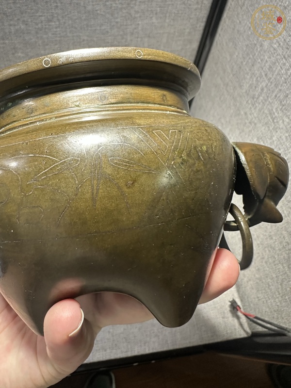 古玩銅器銅爐真品鑒賞圖