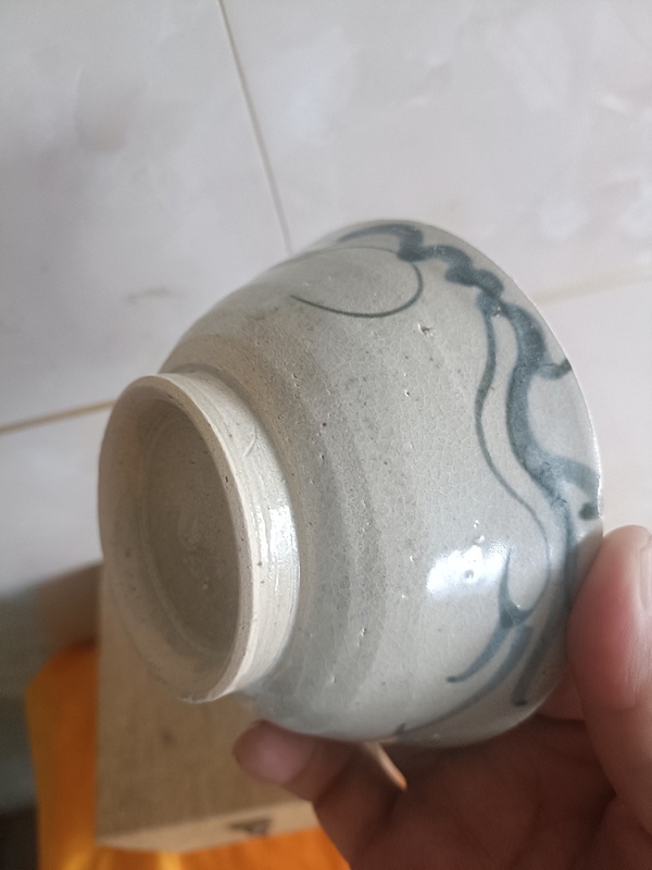 古玩陶瓷明晚期青花賞碗拍賣，當前價格298元